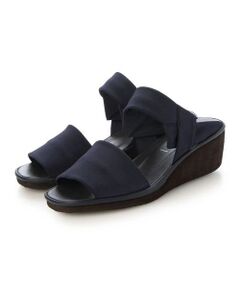 D'ICI / ディッシィ サンダル | ストレッチクロスウェッジサンダル