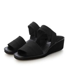 D'ICI / ディッシィ サンダル | ストレッチクロスウェッジサンダル