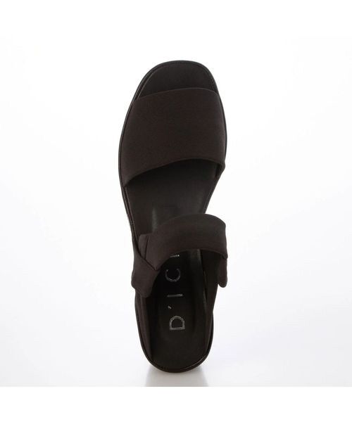 D'ICI / ディッシィ サンダル | ストレッチクロスウェッジサンダル | 詳細3