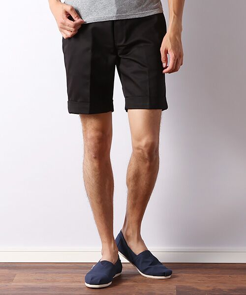 **Dickies / ディッキーズ ショート・ハーフ・半端丈パンツ | 【WD874H3】TCツイルショートパンツ(ブラック)