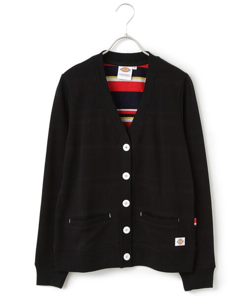 ＊＊Dickies / ディッキーズ カーディガン・ボレロ | オリジナル裏毛L/Sカーディガン（ブラック）