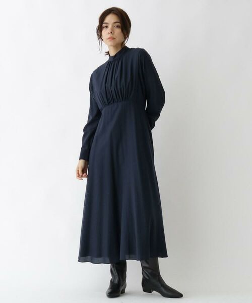 セール ハイネックフレアーワンピース ミニ丈 ひざ丈ワンピース Dressterior ドレステリア ファッション通販 タカシマヤファッションスクエア