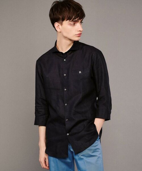 セール 洗える リネン七分袖シャツ シャツ ブラウス Dressterior ドレステリア ファッション通販 タカシマヤファッションスクエア