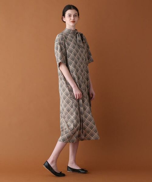 セール ヴィンテージチェックワンピース ミニ丈 ひざ丈ワンピース Dressterior ドレステリア ファッション通販 タカシマヤファッションスクエア