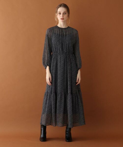 セール フラワードットプリントワンピース ミニ丈 ひざ丈ワンピース Dressterior ドレステリア ファッション通販 タカシマヤファッションスクエア