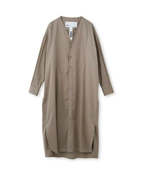 セール Ticca ティッカ Vネックシャツワンピース ミニ丈 ひざ丈ワンピース Dressterior ドレステリア ファッション通販 タカシマヤファッションスクエア