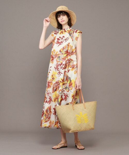 セール Baila7月号掲載 ビッグフラワープリントワンピース ミニ丈 ひざ丈ワンピース Dressterior ドレステリア ファッション通販 タカシマヤファッションスクエア