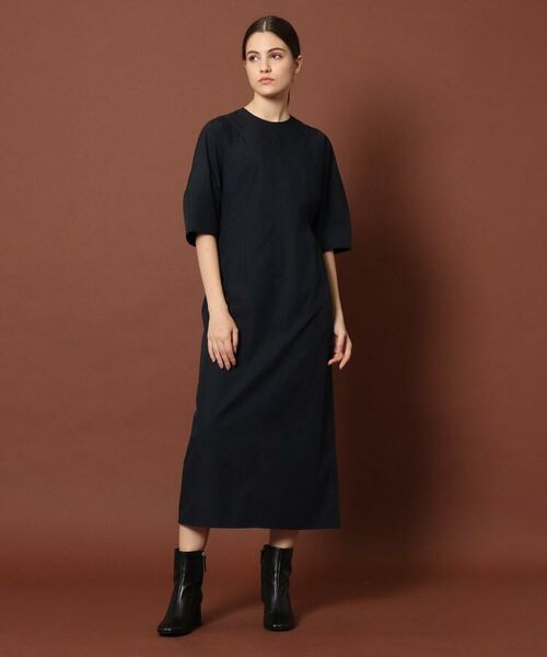 ESTNATION コットンタイプライターボリュームワンピース