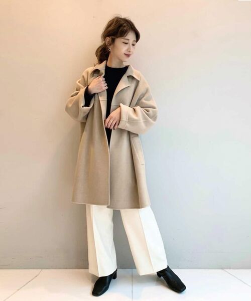 セール】 【CLASSY.12月号掲載】ドルマンスリーブリバーコート