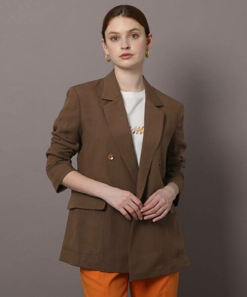 Otonamuse5月号掲載 洗える ダブルテーラードジャケット テーラードジャケット Dressterior ドレステリア ファッション通販 タカシマヤファッションスクエア