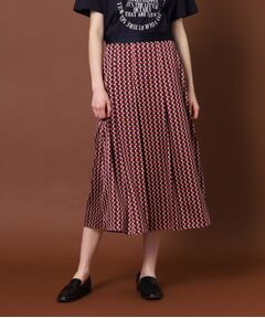 【otonaMUSE12月号掲載】【セットアップ可】ジオメトリックプリントスカート