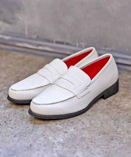 DRESSTERIOR/ドレステリア 【撥水加工/Safari5月号掲載】ローファー ホワイト(001) 50(25.0cm) DRESSTERIOR/ドレステリア 【撥水加工/Safari5月号掲載】ローファー ホワイト(001) 50(25.0cm)