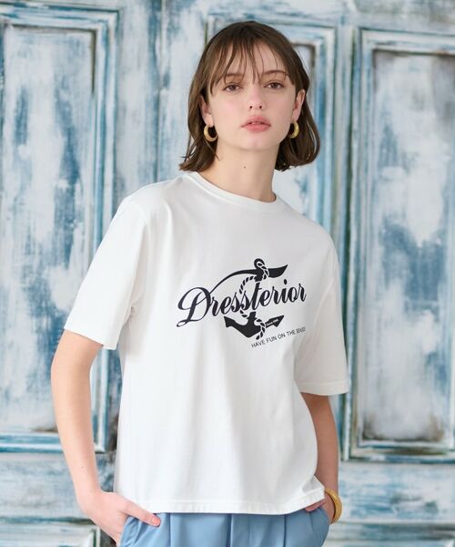 DRESSTERIOR / ドレステリア Tシャツ | マリンロゴプリントTシャツ | 詳細1