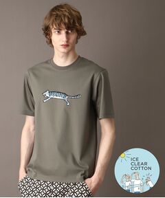 【接触冷感/抗菌防臭/消臭】ICE CLEAR COTTON ブルータイガーTシャツ