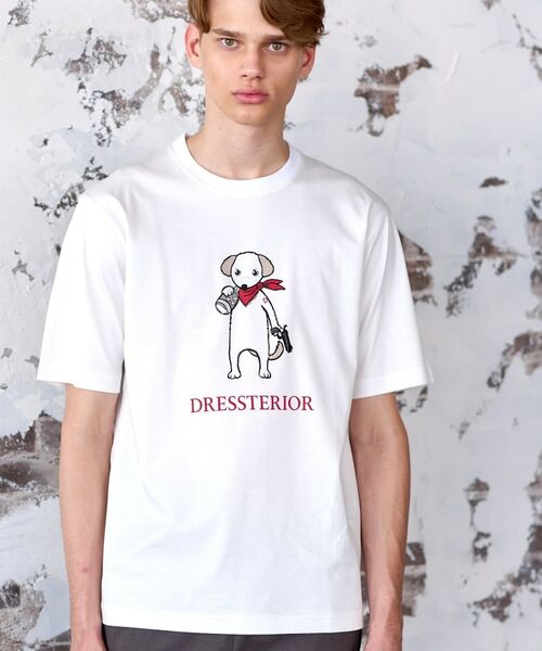 DRESSTERIOR / ドレステリア Tシャツ | 【接触冷感／抗菌防臭／消臭】ICE CLEAR COTTON DRINKER DOG Tシャツ | 詳細13