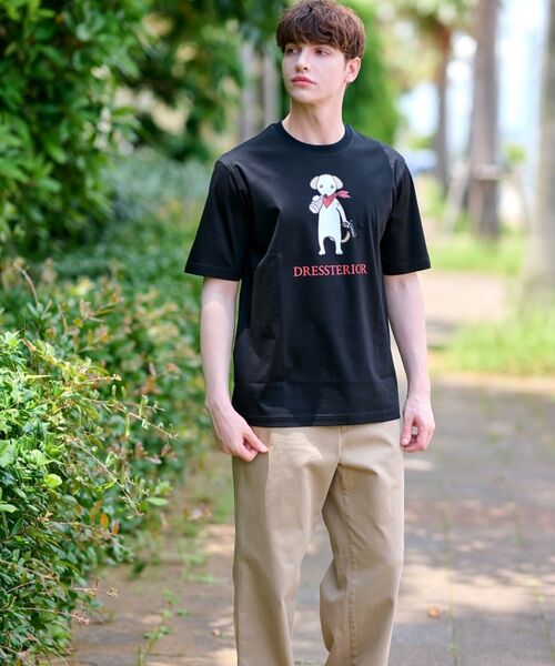 DRESSTERIOR / ドレステリア Tシャツ | 【接触冷感／抗菌防臭／消臭】ICE CLEAR COTTON DRINKER DOG Tシャツ | 詳細3