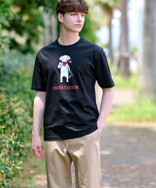 DRESSTERIOR / ドレステリア Tシャツ | 【接触冷感／抗菌防臭／消臭】ICE CLEAR COTTON DRINKER DOG Tシャツ | 詳細4