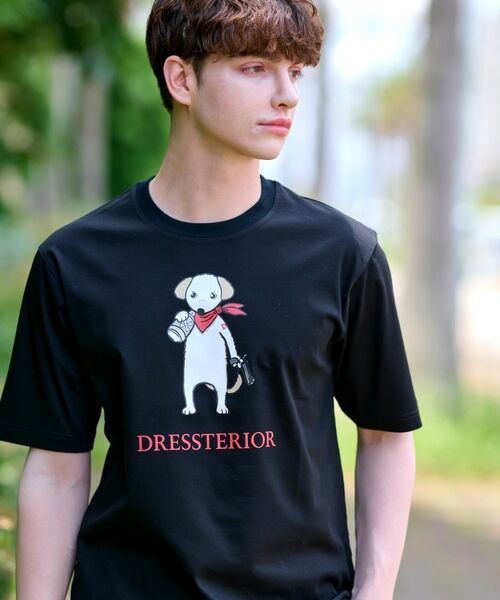 DRESSTERIOR / ドレステリア Tシャツ | 【接触冷感／抗菌防臭／消臭】ICE CLEAR COTTON DRINKER DOG Tシャツ | 詳細5