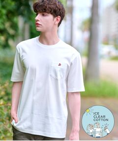 【接触冷感／抗菌防臭／消臭】ICE CLEAR COTTON ポケットTシャツ