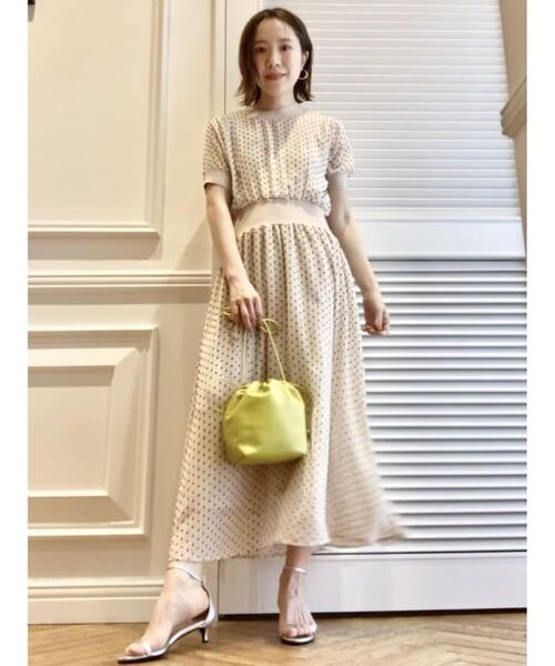 DRESSTERIOR / ドレステリア ロング・マキシ丈ワンピース | 【EC・ルクア別注カラーあり】ドットカットジャカードハーフスリーブ | 詳細30