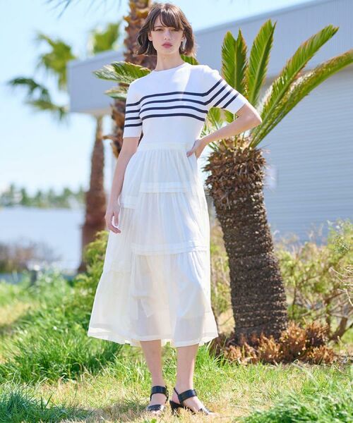 DRESSTERIOR / ドレステリア ロング・マキシ丈ワンピース | 【大人百花春号掲載 モデル美香さん着用】リブニットドッキングワンピース | 詳細12