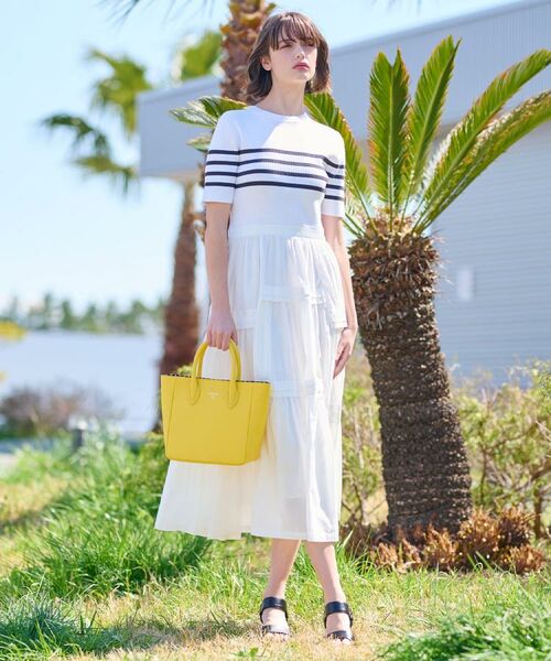 DRESSTERIOR / ドレステリア ロング・マキシ丈ワンピース | 【大人百花春号掲載 モデル美香さん着用】リブニットドッキングワンピース | 詳細13