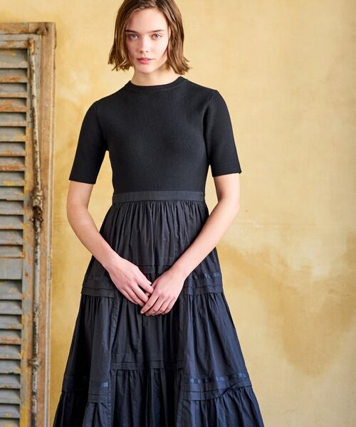 DRESSTERIOR / ドレステリア ロング・マキシ丈ワンピース | 【大人百花春号掲載 モデル美香さん着用】リブニットドッキングワンピース | 詳細2