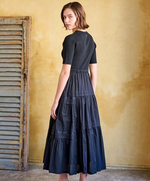 DRESSTERIOR / ドレステリア ロング・マキシ丈ワンピース | 【大人百花春号掲載 モデル美香さん着用】リブニットドッキングワンピース | 詳細5