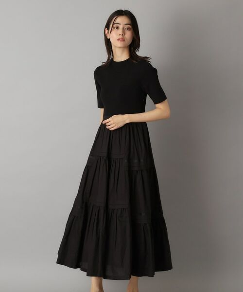 DRESSTERIOR / ドレステリア ロング・マキシ丈ワンピース | 【大人百花春号掲載 モデル美香さん着用】リブニットドッキングワンピース | 詳細7