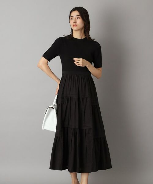DRESSTERIOR / ドレステリア ロング・マキシ丈ワンピース | 【大人百花春号掲載 モデル美香さん着用】リブニットドッキングワンピース | 詳細9