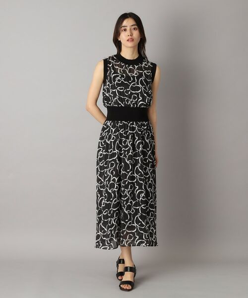 DRESSTERIOR / ドレステリア ロング・マキシ丈ワンピース | シアーリボンテーププリントドレス | 詳細12