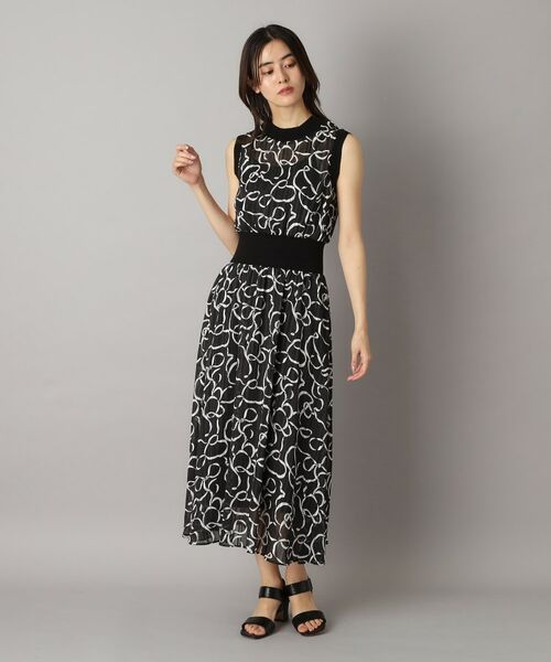 DRESSTERIOR / ドレステリア ロング・マキシ丈ワンピース | シアーリボンテーププリントドレス | 詳細13