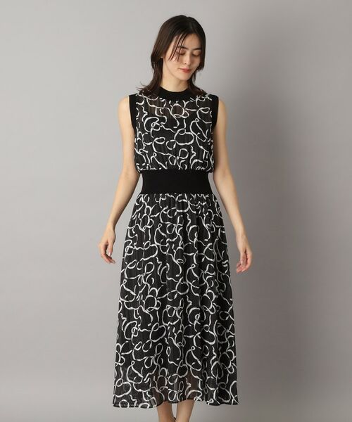 DRESSTERIOR / ドレステリア ロング・マキシ丈ワンピース | シアーリボンテーププリントドレス | 詳細14