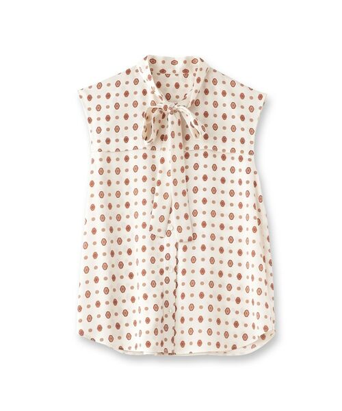 DRESSTERIOR / ドレステリア シャツ・ブラウス | エスニックヴィンテージプリントボウタイブラウス | 詳細1