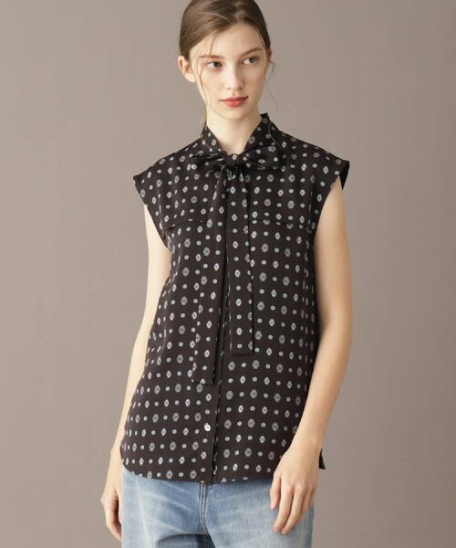 DRESSTERIOR / ドレステリア シャツ・ブラウス | エスニックヴィンテージプリントボウタイブラウス | 詳細2