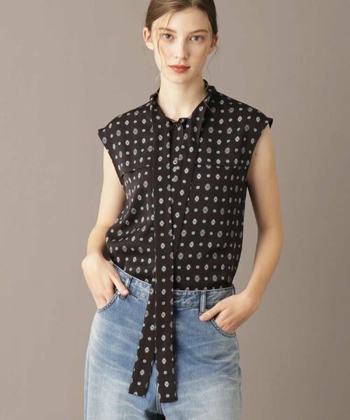 DRESSTERIOR / ドレステリア シャツ・ブラウス | エスニックヴィンテージプリントボウタイブラウス | 詳細4