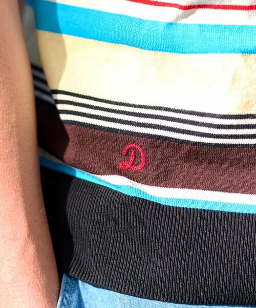 DRESSTERIOR / ドレステリア ニット・セーター | コットンシルク混 マルチボーダーニット | 詳細16