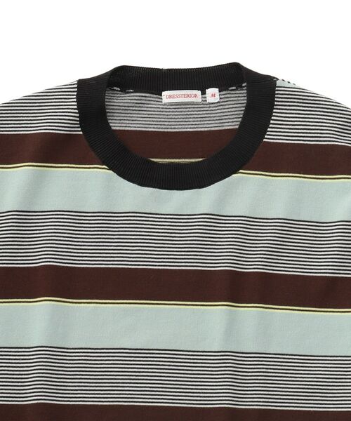 DRESSTERIOR / ドレステリア ニット・セーター | コットンシルク混 マルチボーダーニット | 詳細19