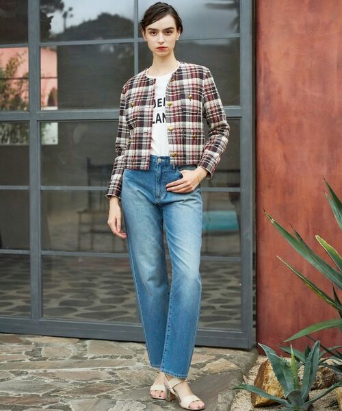 DRESSTERIOR / ドレステリア ノーカラージャケット | 【DEVEAUX社ツイード使用】コンパクトチェックジャケット | 詳細11