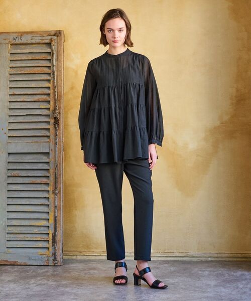 DRESSTERIOR / ドレステリア シャツ・ブラウス | 【洗える】ティアードシアーブラウス | 詳細10