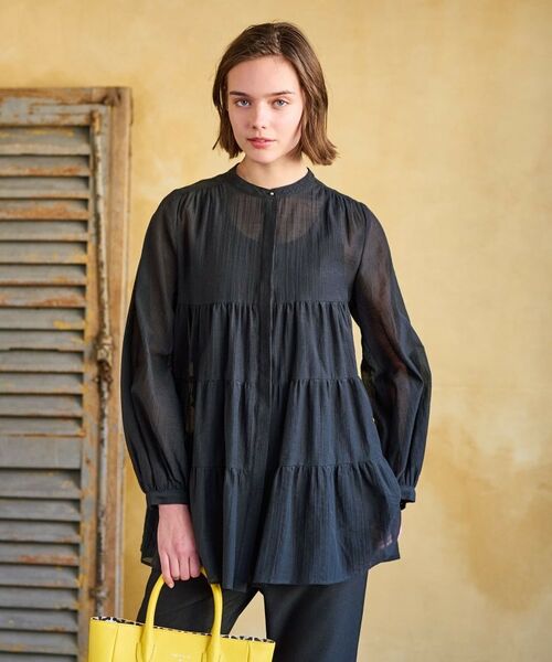 DRESSTERIOR / ドレステリア シャツ・ブラウス | 【洗える】ティアードシアーブラウス | 詳細13