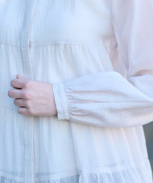 DRESSTERIOR / ドレステリア シャツ・ブラウス | 【洗える】ティアードシアーブラウス | 詳細6