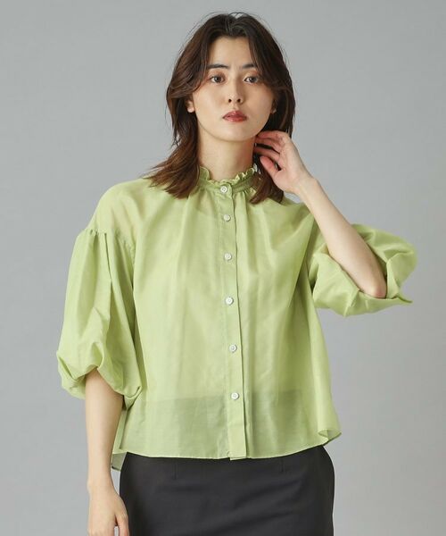 DRESSTERIOR / ドレステリア シャツ・ブラウス | 【洗える】スタンドフリルボリュームスリーブブラウス | 詳細22