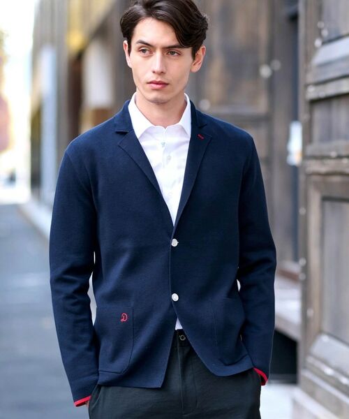 DRESSTERIOR/ドレステリア スプリング ニットジャケット ネイビー(094) 91(M) DRESSTERIOR/ドレステリア スプリング ニットジャケット ネイビー(094) 91(M)