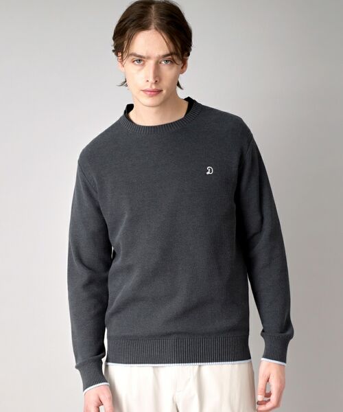 DRESSTERIOR/ドレステリア 鹿の子クルーネックニット チャコールグレー(014) 90(S) DRESSTERIOR/ドレステリア 鹿の子クルーネックニット チャコールグレー(014) 90(S)