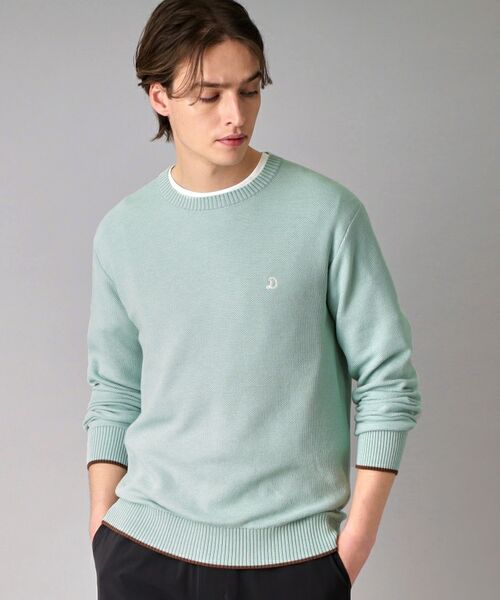DRESSTERIOR/ドレステリア 鹿の子クルーネックニット ミントグリーン(021) 91(M) DRESSTERIOR/ドレステリア 鹿の子クルーネックニット ミントグリーン(021) 91(M)