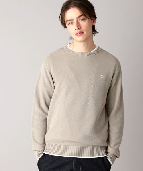 DRESSTERIOR/ドレステリア 鹿の子クルーネックニット モカブラウン(042) 94(LL) DRESSTERIOR/ドレステリア 鹿の子クルーネックニット モカブラウン(042) 94(LL)