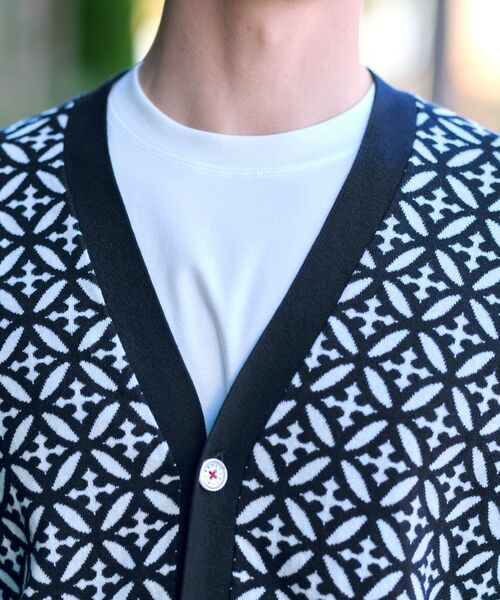 DRESSTERIOR / ドレステリア カーディガン・ボレロ | オーバーラップサークル ジャカード ニットカーディガン | 詳細10