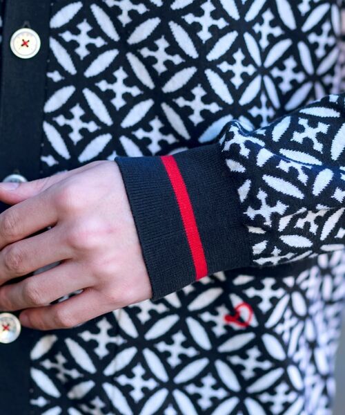 DRESSTERIOR / ドレステリア カーディガン・ボレロ | オーバーラップサークル ジャカード ニットカーディガン | 詳細11