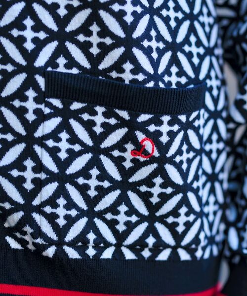 DRESSTERIOR / ドレステリア カーディガン・ボレロ | オーバーラップサークル ジャカード ニットカーディガン | 詳細12